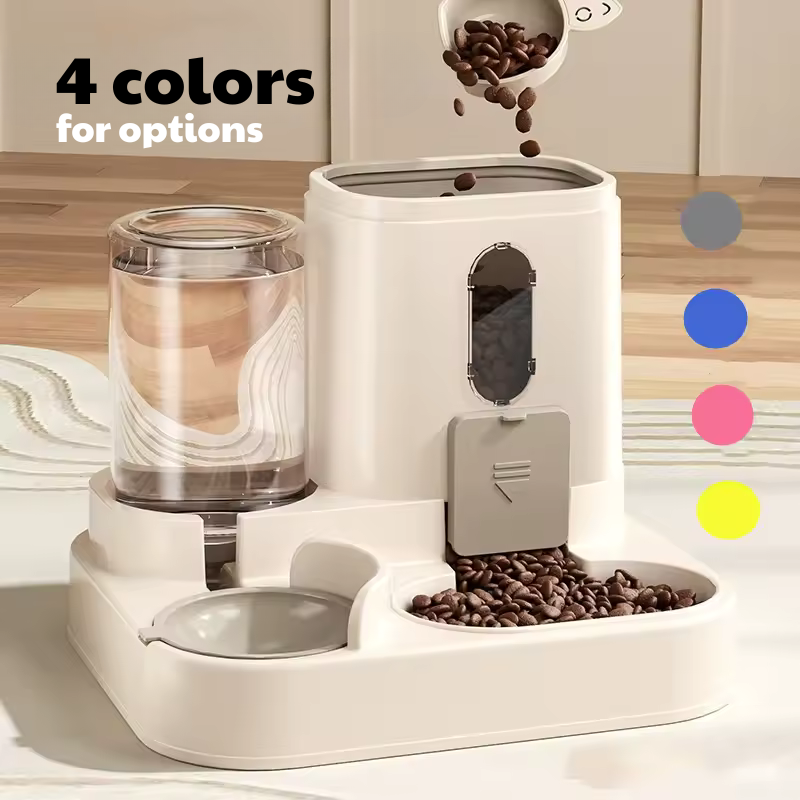 Automatic Dog Cat Feeder and Water Dispenser