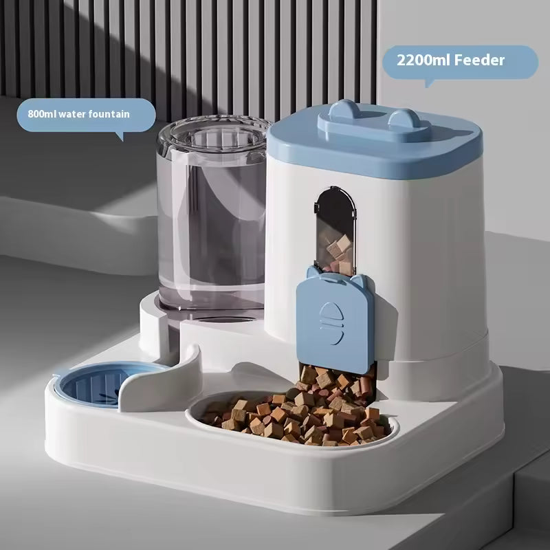 Automatic Dog Cat Feeder and Water Dispenser