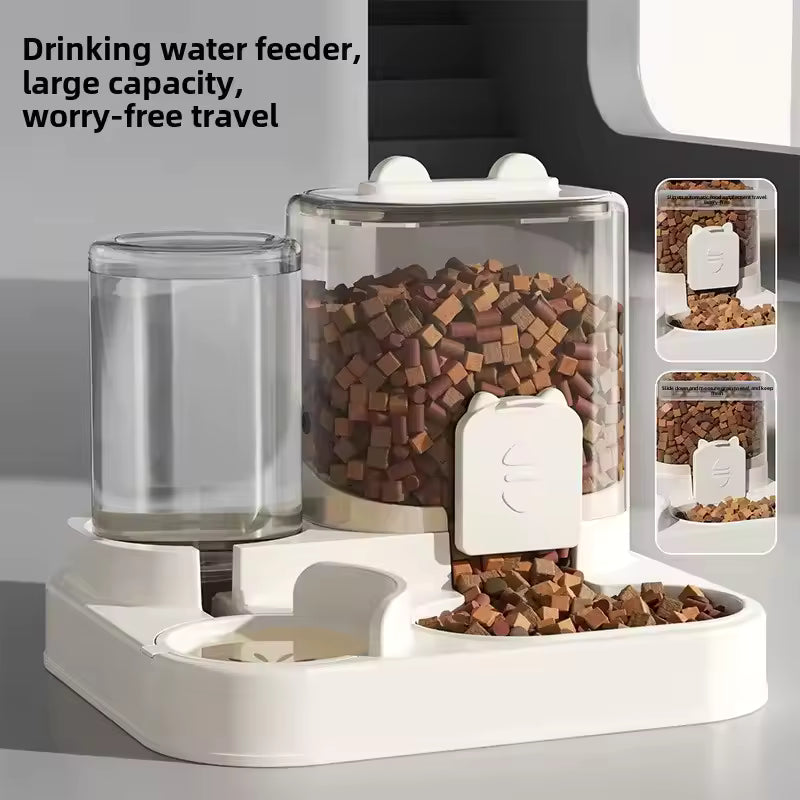 Automatic Dog Cat Feeder and Water Dispenser