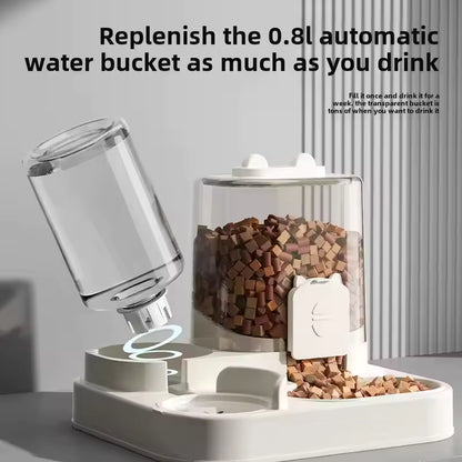 Automatic Dog Cat Feeder and Water Dispenser