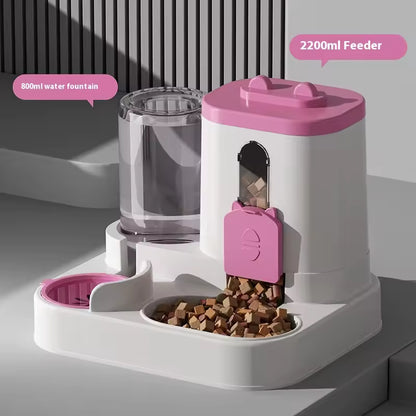 Automatic Dog Cat Feeder and Water Dispenser