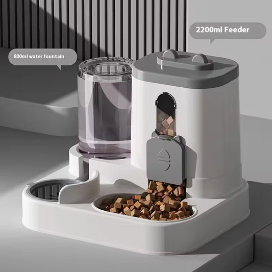Automatic Dog Cat Feeder and Water Dispenser