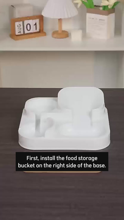 Automatic Dog Cat Feeder and Water Dispenser